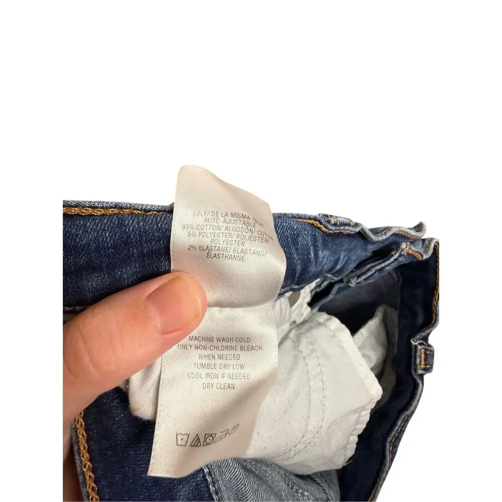 Hudson‎ Nico Cigarette Mid Rise Jeans in Outshine Raw Hem Size 27